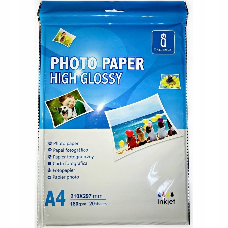  Papier Fotograficzny A4 - 20 arkuszy Super Glossy